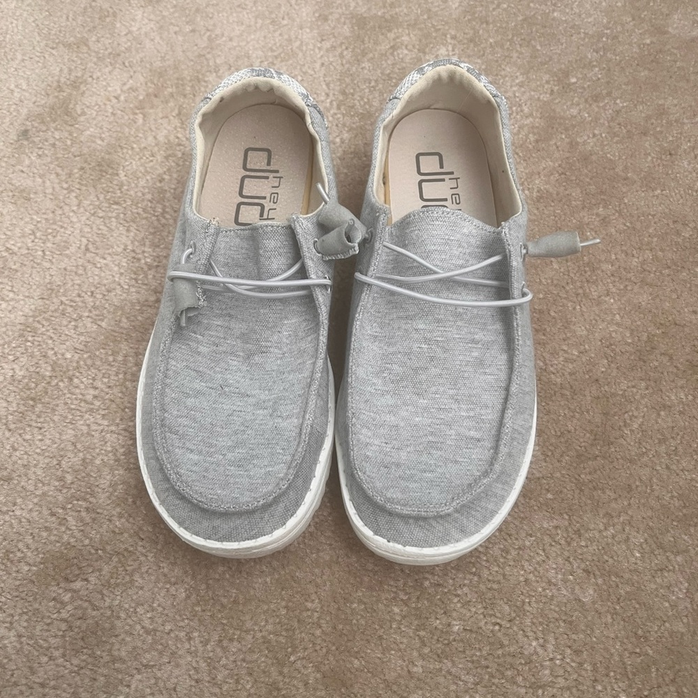 Hey Dude Light Gray Slip-On Shoes